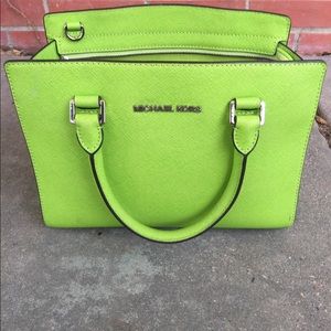 Electric green Michael Kors purse